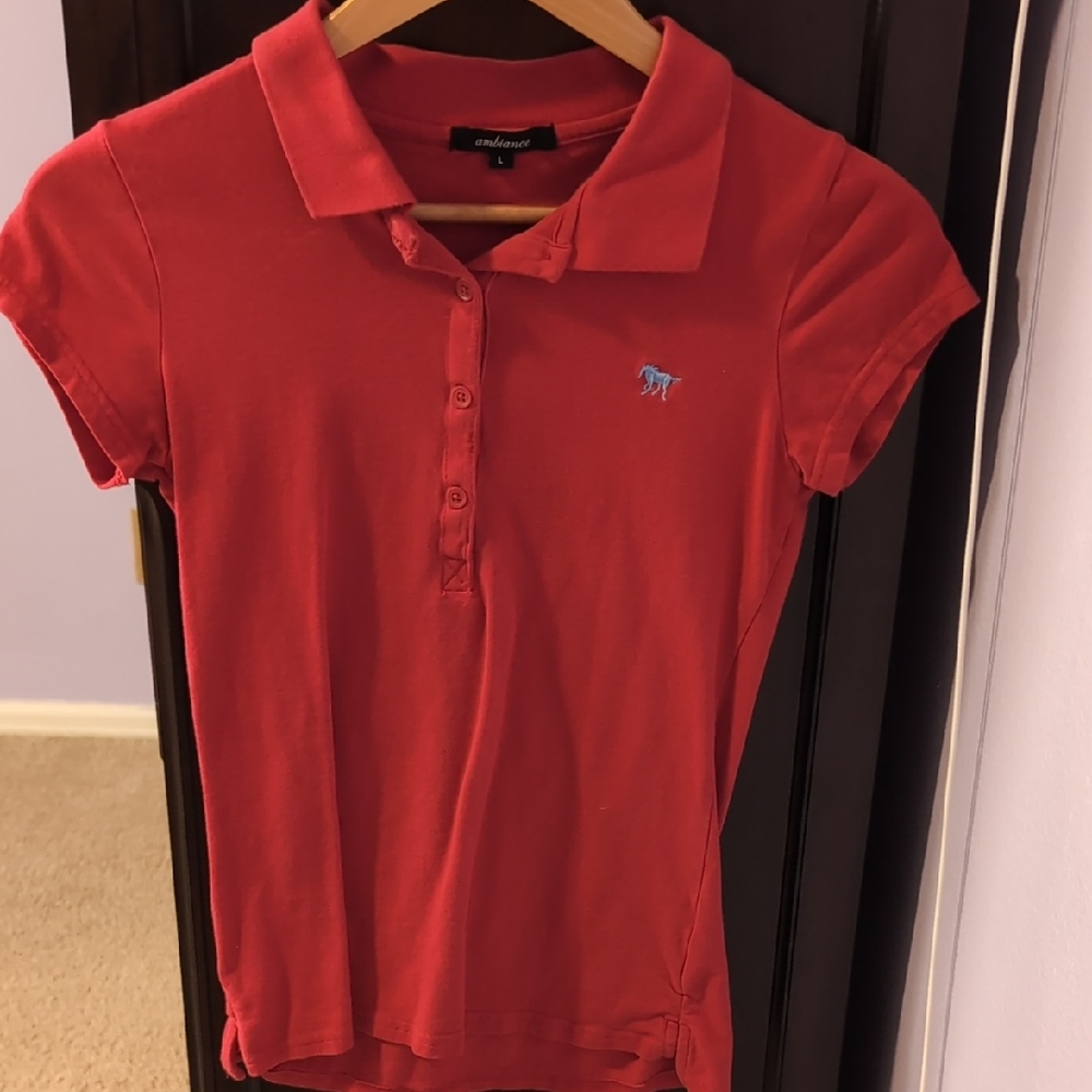 Ambiance Red Kids Polo Shirt
